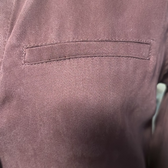 MICHAEL STARS SNAP FRONT SHIRT DRESS BURGUNDY SIZE SMALL - Picture 4 of 8